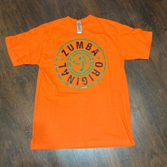 ZUMBA T-Shirt “ZUMBA ORIGINAL” customazible 100% cotton Large NWOT - Picture 2 of 6